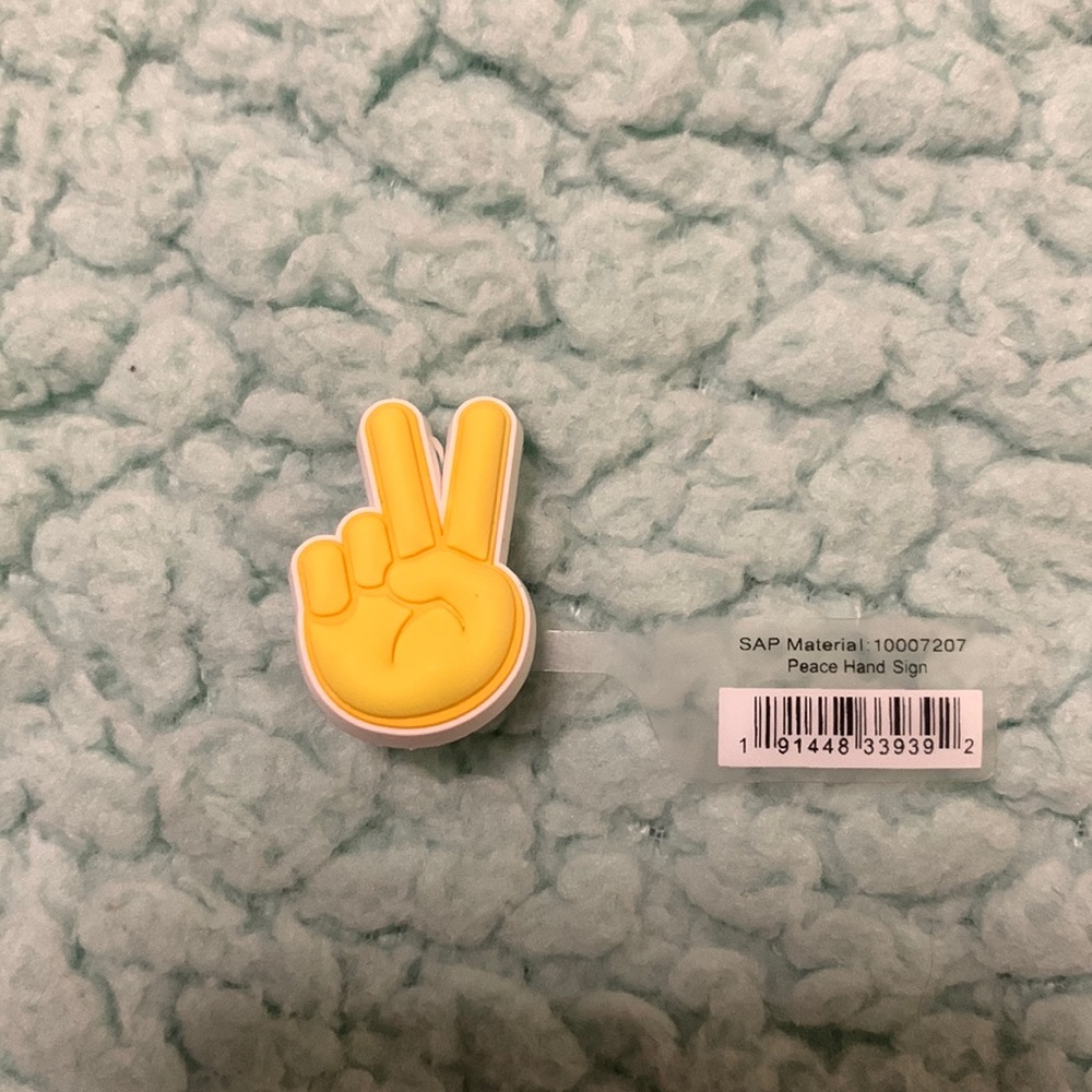 Peace Sign Croc Jibit Charm